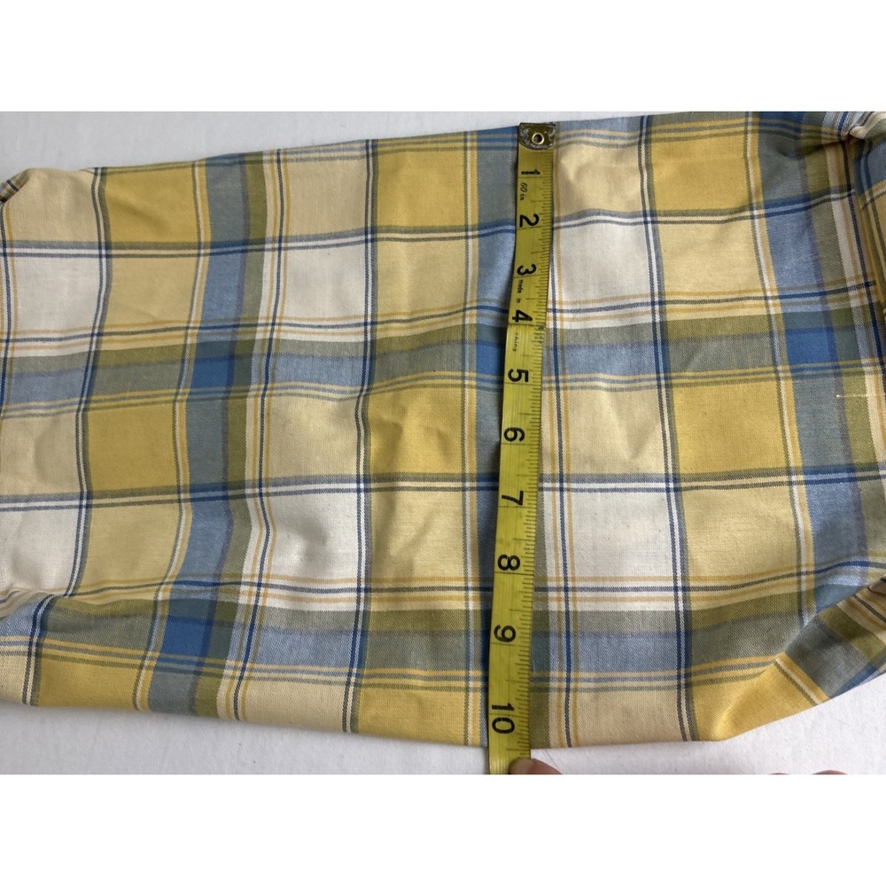 Longaberger Medium Gathering Basket Liner Cornflower Butternut Plaid - Picture 8 of 8